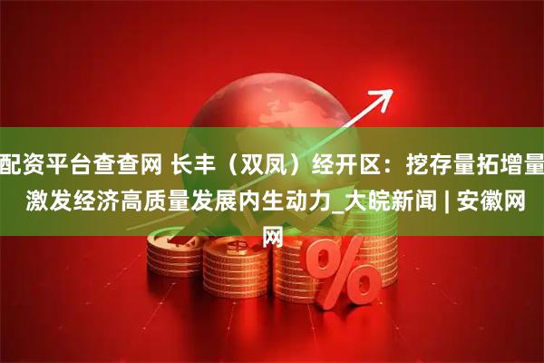 配资平台查查网 长丰（双凤）经开区：挖存量拓增量 激发经济高质量发展内生动力_大皖新闻 | 安徽网
